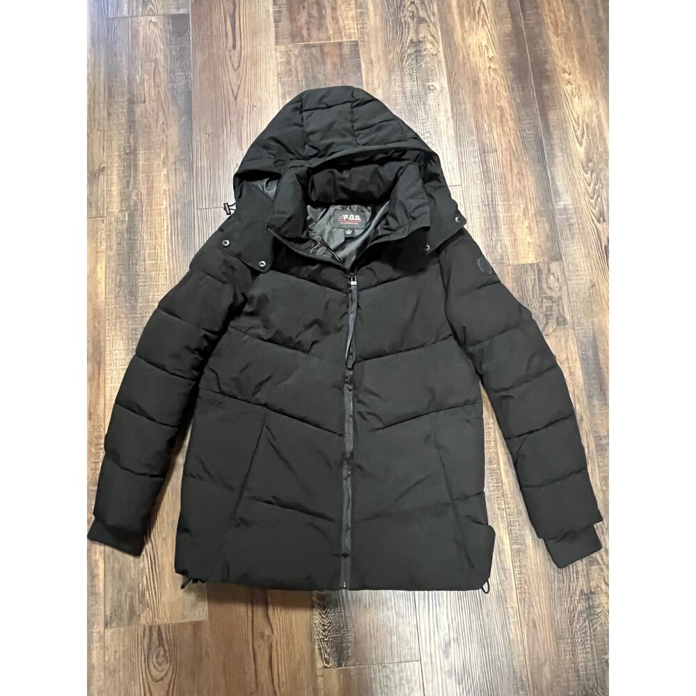 FOG by London Fog Women’s Puffer Coat Black Warm Medium